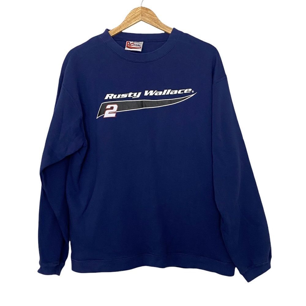 Vintage 90's Chase Authentics Rusty Wallace Retro Crew Neck Sweatshirt Size S